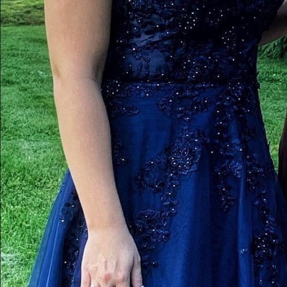 Xscape Chiffon Ballgown - Picture 4 of 12